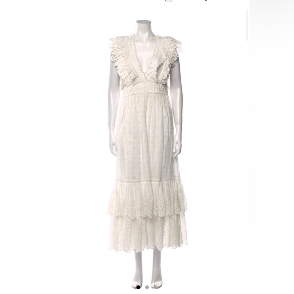 Ulla Johnson eyelet white dress 4 s